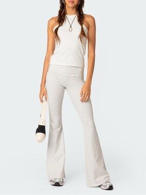 NEW with tags Edikted Light Gray Flared Lounge Pants